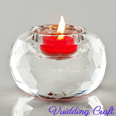 Customized Crystal Diamond Candle Holder For Romantic Appointment Gift